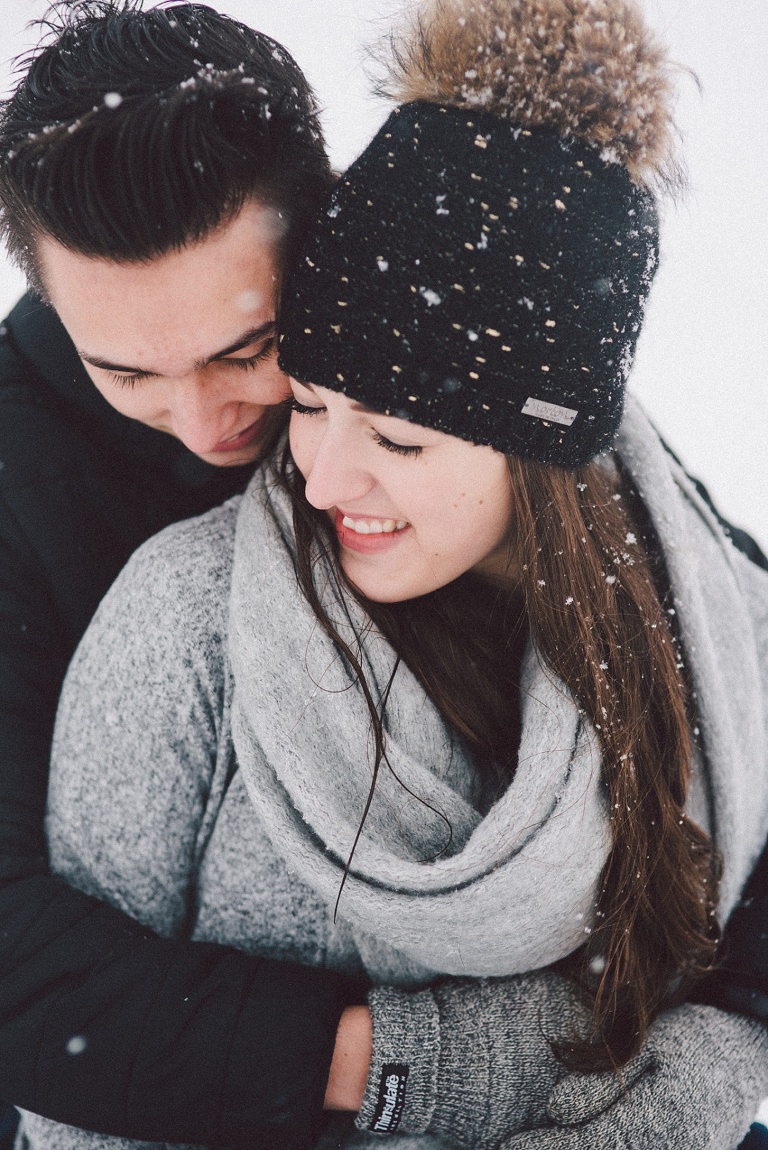 Paarfotos im Schnee Landshut